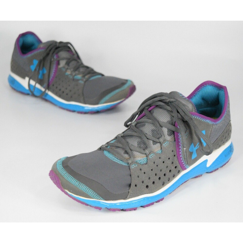 Under Armour Micro G Mantis Women's Size 11 Gray / Purple / Blue 1236757-021